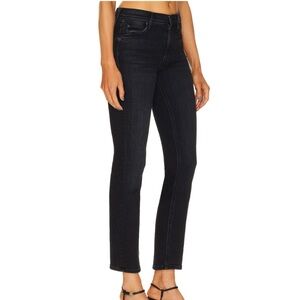 MOTHER The Mid Rise Dazzler Ankle Jeans Black